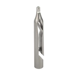 Small-parts clamp with prism jaw