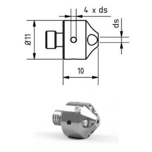 Halter M5 für TST Stahl